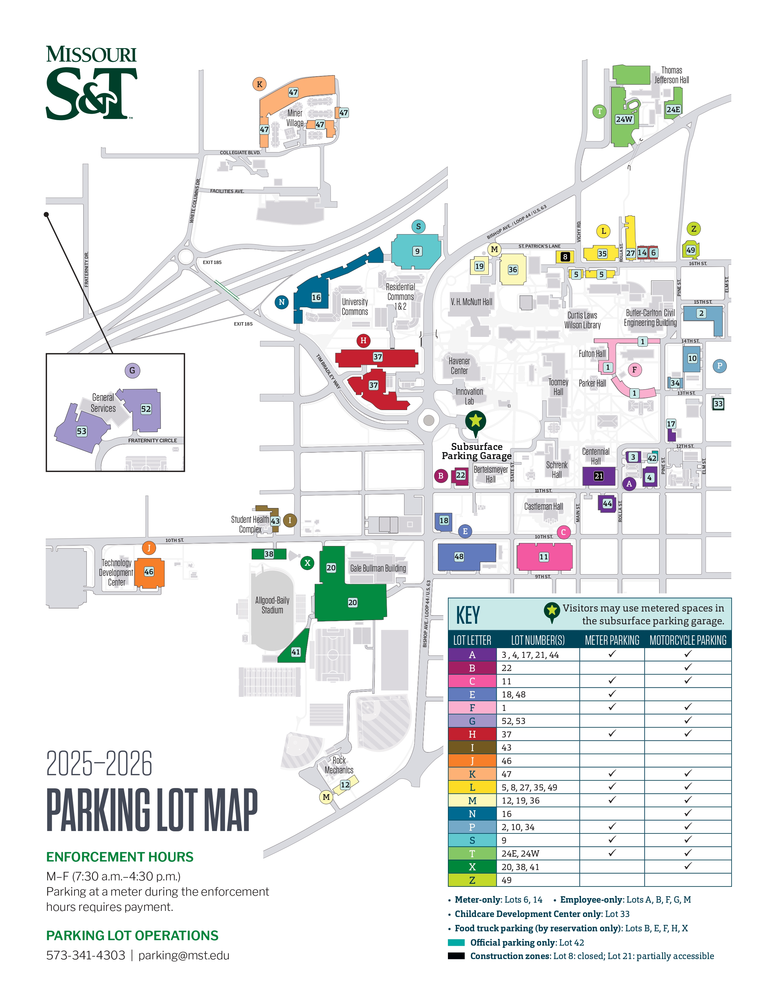 S&T Campus Map